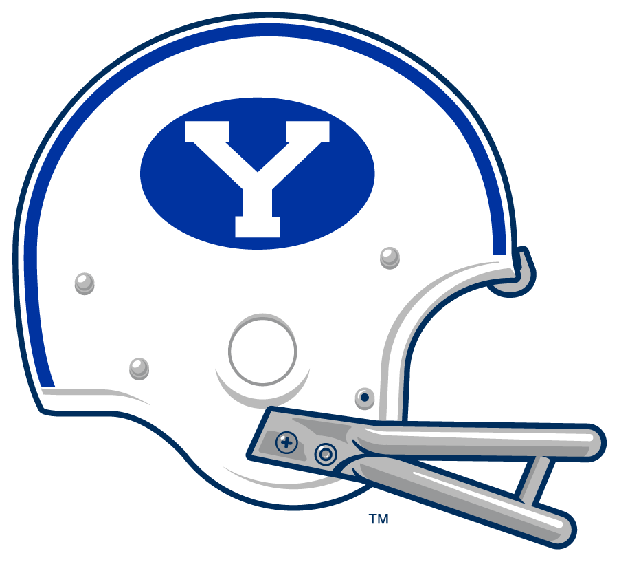 Brigham Young Cougars 1969-1977 Helmet Logo t shirts iron on transfers